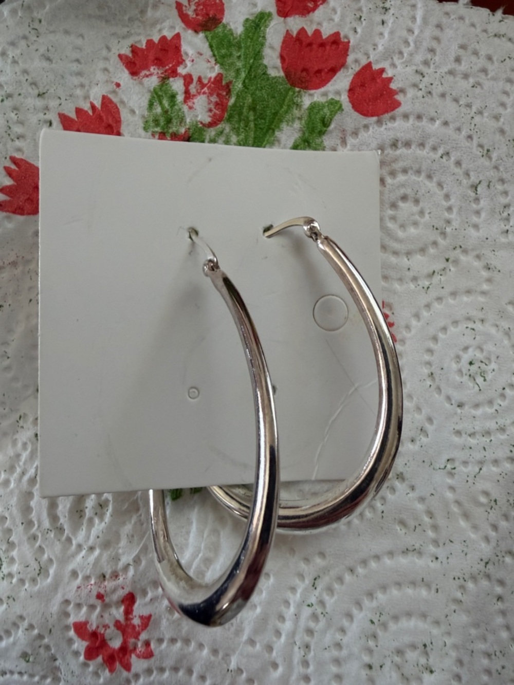 Elegant Silver Hoop Earrings